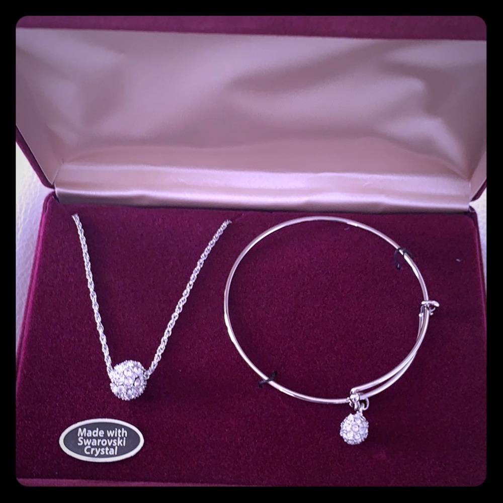 Swarovski Crystal Necklace and Bracelet